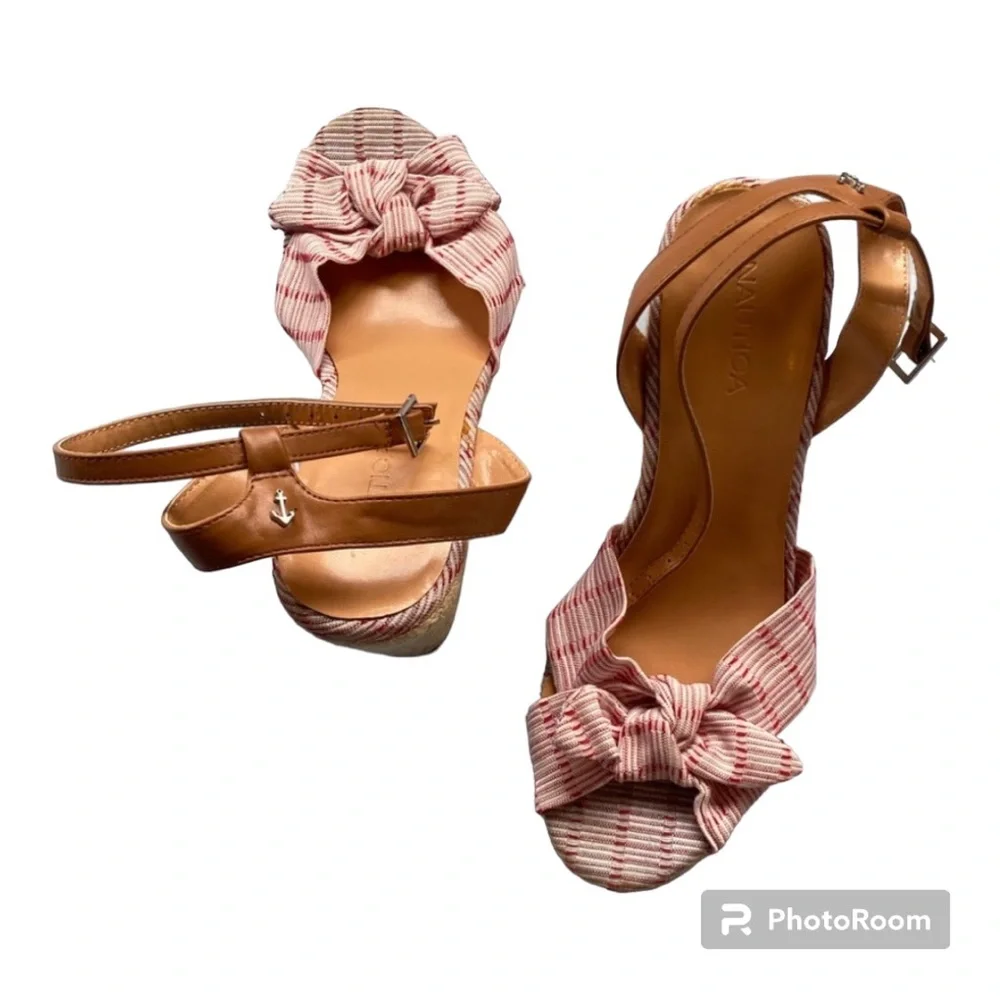 Nautica wedge heels size 9.5